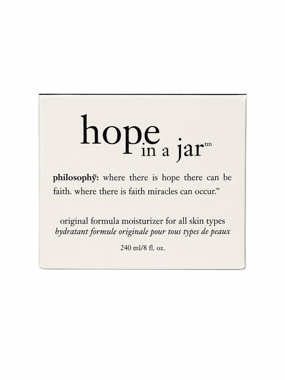 PHILOSOPHY HOPE IN A JAR 8 fl oz